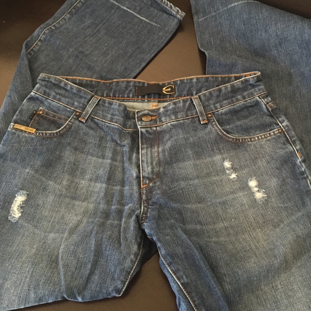 Just Cavalli Blue Boot Cut Jeans